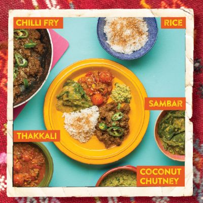 Keralan Chilli Fry with Coconut Chutney