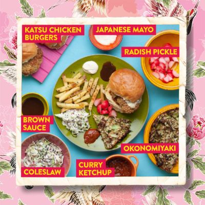Katsu Burgers with Curry Ketchup & Sesame Coleslaw