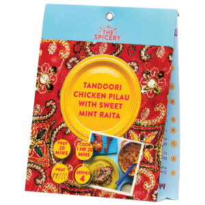 Tandoori Chicken Pilau with Sweet Mint Raita